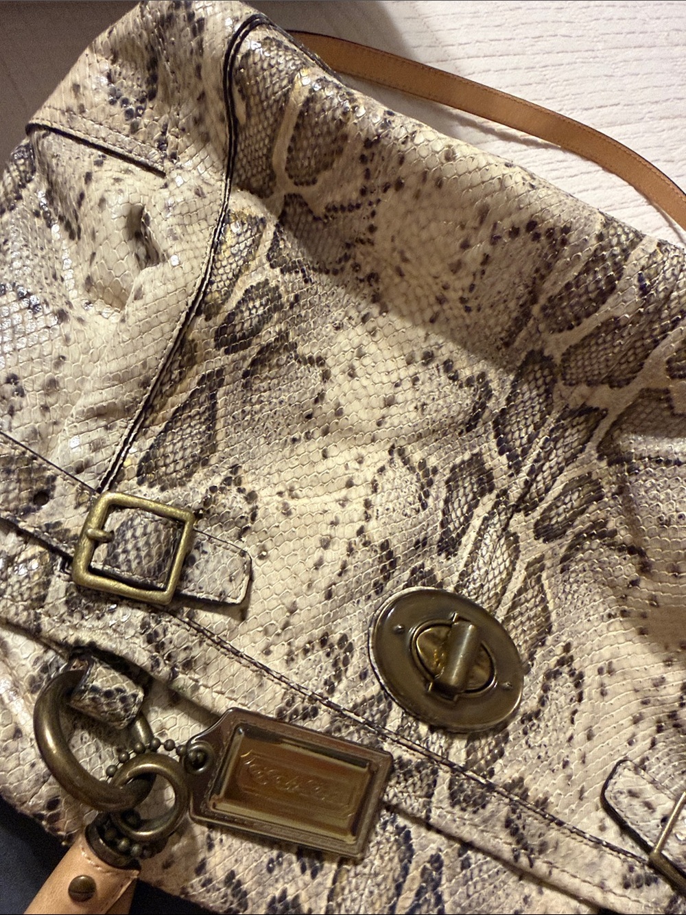 Coach Limited Edition Python Handbag - Picture 8 of 9